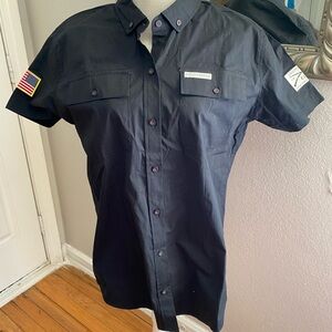Grunt Style Black Casual Button Down Shirt